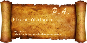 Pieler Atalanta névjegykártya